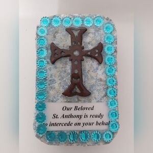 Religious Prayer Shrine, St Anthony Travel Pocket Shrine, Personal Prayer Box